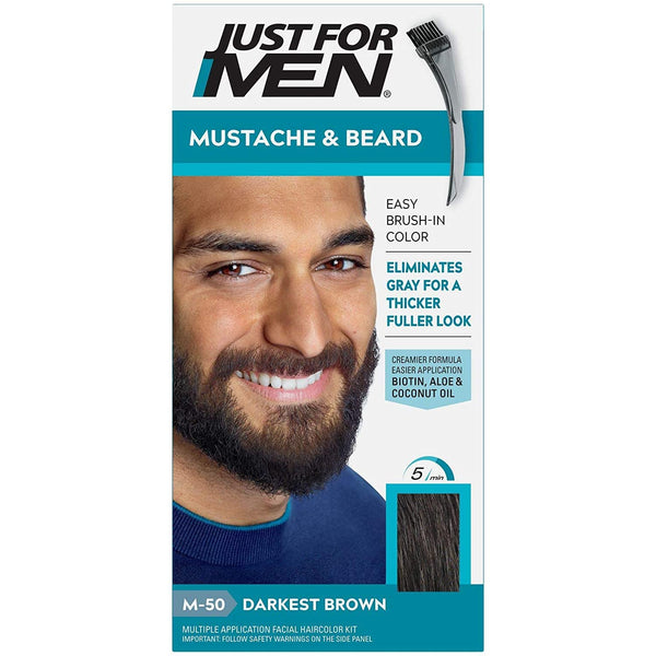 JUST FOR MEN - Mustache & Beard M-50 DARKEST BROWN