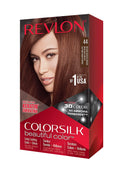 REVLON - COLORSILK Beautiful Color Permanent Hair Dye Kit 44 MEDIUM REDDISH BROWN
