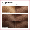 REVLON - COLORSILK Beautiful Color Permanent Hair Dye Kit 51 LIGHT BROWN