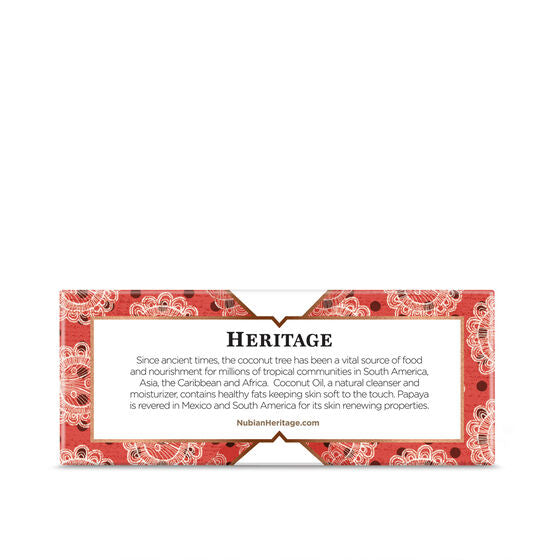 NUBIAN - Coconut & Papaya Soap