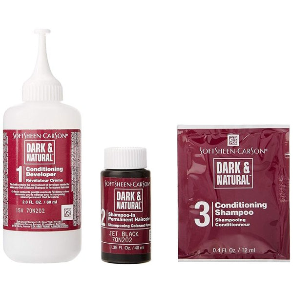 SoftSheen Carson - Dark & Natural 5 Minute Shampoo-In Hair Color JET BLACK