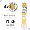PURE - 9PCs Clip Water Wave 18" (HUMAN)