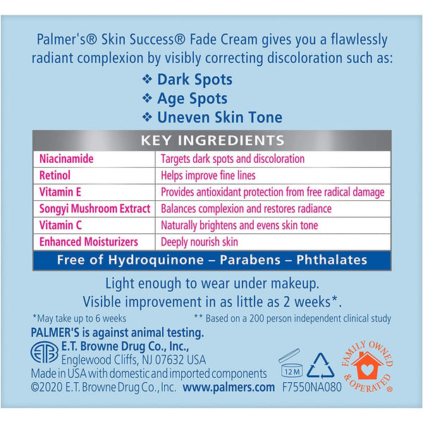 PALMER'S - Skin Success Anti-Dark Spot Fade Cream For All Skin Types