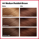 REVLON - COLORSILK Beautiful Color Permanent Hair Dye Kit 44 MEDIUM REDDISH BROWN