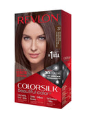 REVLON - COLORSILK Beautiful Color Permanent Hair Dye Kit 27 DEEP RICH BROWN