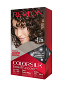 REVLON - COLORSILK Beautiful Color Permanent Hair Dye Kit 30 DARK BROWN