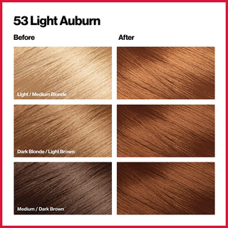 REVLON - COLORSILK Beautiful Color Permanent Hair Dye Kit 53 LIGHT AUBURN