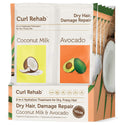 Curl Rehab - Dry Hair, Damage Repair Coconut Milk & Avocado Repairing Oil Treatment and Hydrating Mask