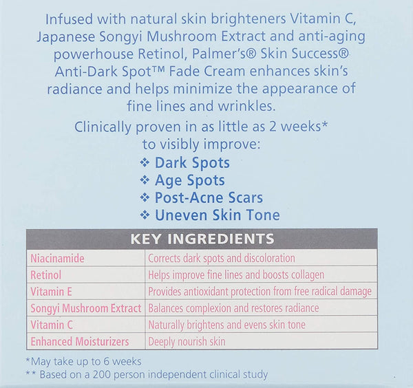 PALMER'S - Skin Success Anti-Dark Spot Fade Cream For All Skin Types