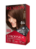 REVLON - COLORSILK Beautiful Color Permanent Hair Dye Kit 47 MEDIUM RICH BROWN