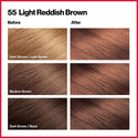 REVLON - COLORSILK Beautiful Color Permanent Hair Dye Kit 55 LIGHT REDDISH BROWN
