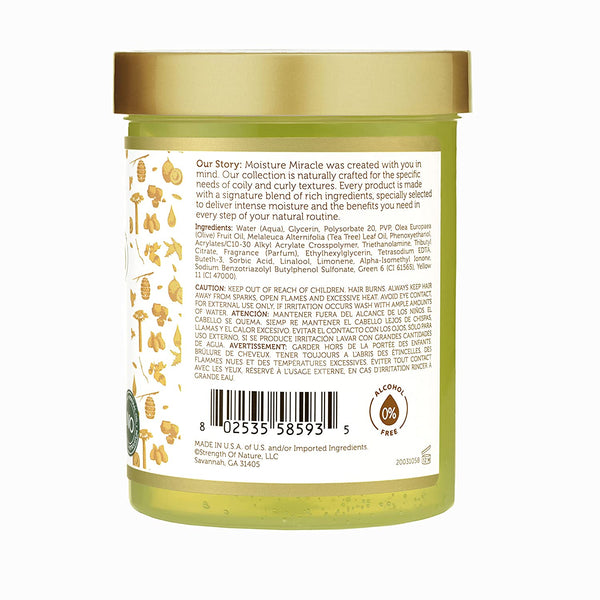 African Pride - Moisture Miracle Olive Oil & Tea Tree Oil Max Hold Styling Gel