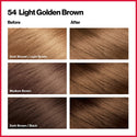 REVLON - COLORSILK Beautiful Color Permanent Hair Dye Kit 54 LIGHT GOLDEN BROWN