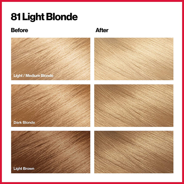 REVLON - COLORSILK Beautiful Color Permanent Hair Dye Kit 81 LIGHT BLONDE
