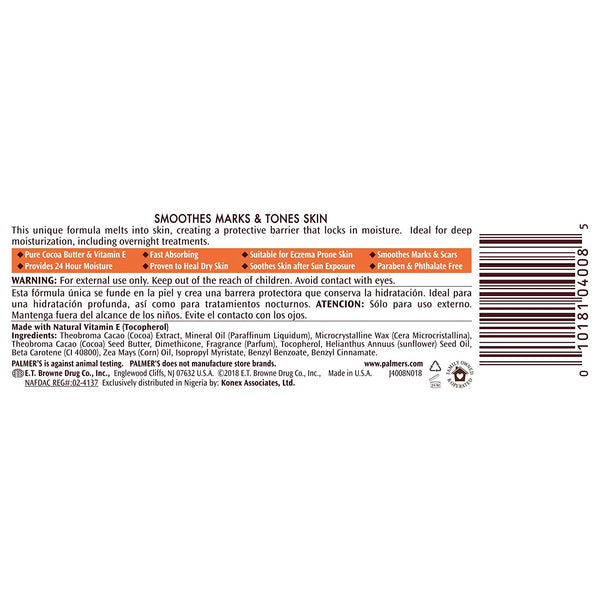 PALMER'S - Cocoa Butter Daily Skin Therapy Heals Softens Solid Lotion Jar
