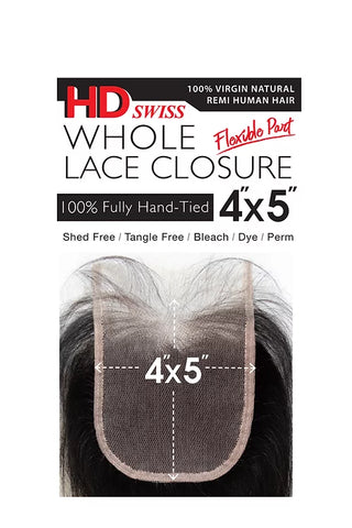 SENSUAL - HD NATURAL LACE CLOSURE 4X5 STRAIGHT