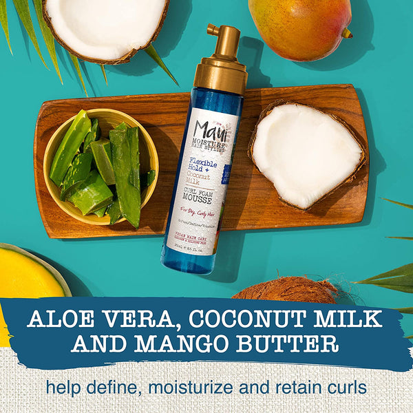 MAUI MOISTURE - Flexible Hold + Coconut Milk Curl Foam Mousse
