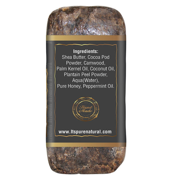 It's Pure Natural - Premium Quality 100% Natural African Black Soap Activated Charcoal