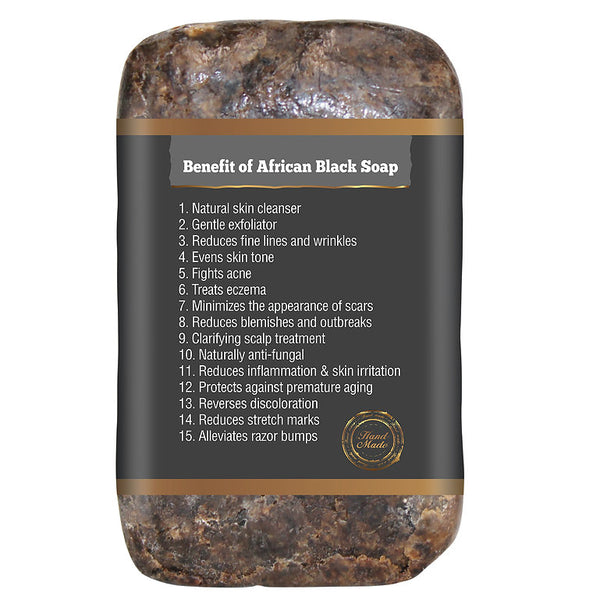 It's Pure Natural - Premium Quality 100% Natural African Black Soap Activated Charcoal