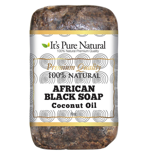 It's Pure Natural - Premium Quality 100% Natural African Black Soap Coconut Oil