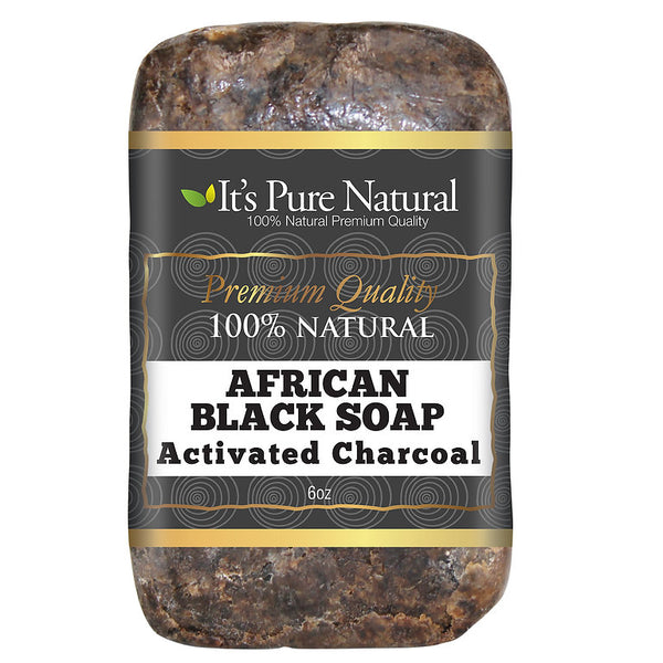 It's Pure Natural - Premium Quality 100% Natural African Black Soap Activated Charcoal