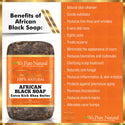 It's Pure Natural - 100% Natural African Black Soap Extra Rich Shea Butter