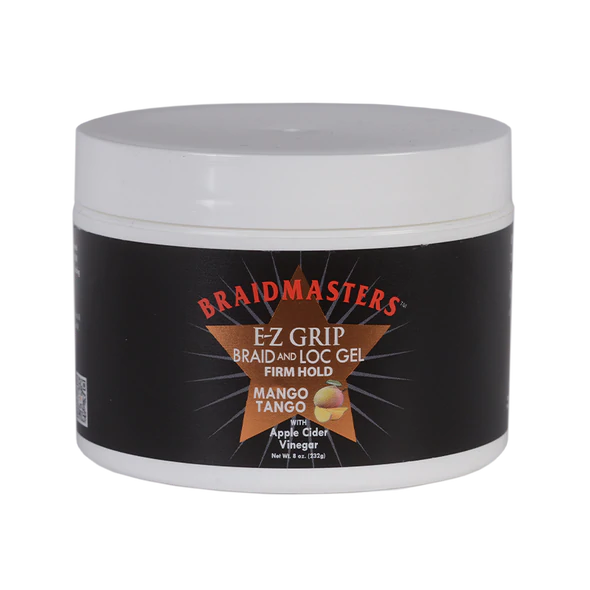BRAID MASTERS - EZ GRIP BRAID and LOC GEL Mango Tango with Apple Cider Vinegar FIRM HOLD