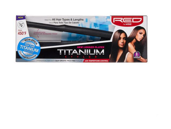 KISS - RED 1/2' TITANIUM STYLER TC