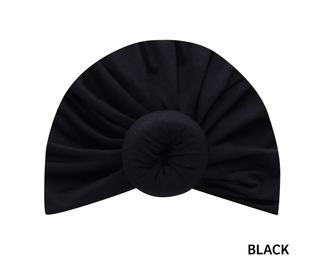 MAGIC COLLECTION - Fashion Turban Soft Cotton Touch Donut Turban BLACK