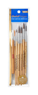 KISS - GOLD FINGER ROUND ACRYLIC BRUSH SET