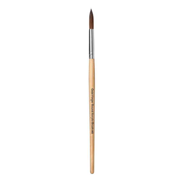 KISS - GOLD FINGER ROUND ACRYLIC BRUSH #8