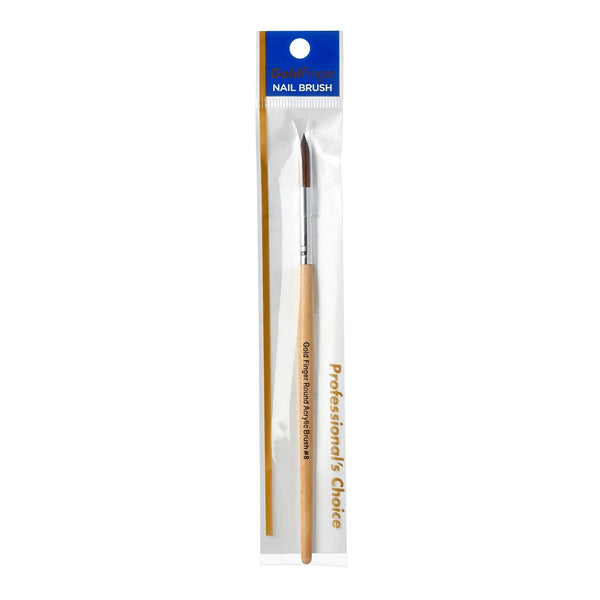 KISS - GOLD FINGER ROUND ACRYLIC BRUSH #8