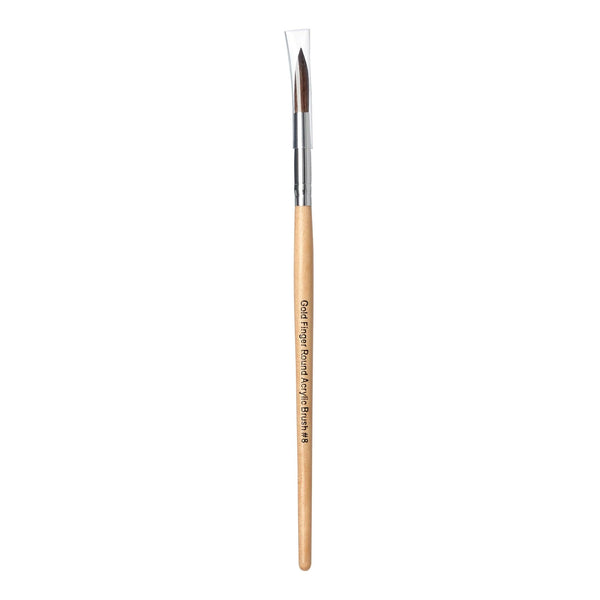 KISS - GOLD FINGER ROUND ACRYLIC BRUSH #8