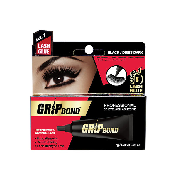 EBIN - GRIP BOND LATEX LASH ADHESIVE IN TUBE BLACK