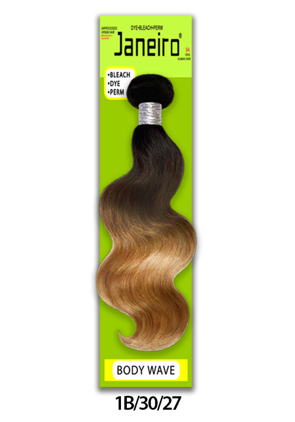 Janeiro - 9A 100% Virgin Brazilian Remy BODY WAVE (T1B/30/27)
