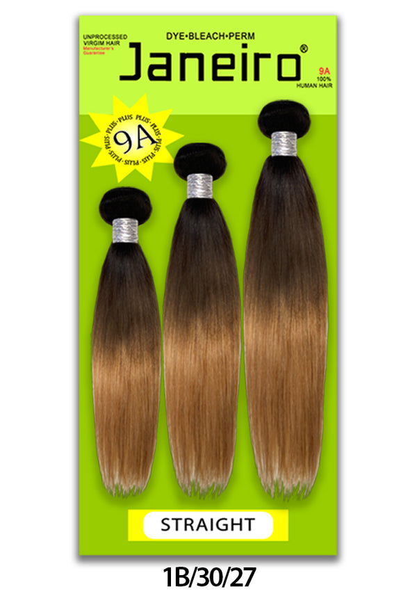 Janeiro - 9A 100% Virgin Brazilian Remy STRAIGHT (T1B/30/27)
