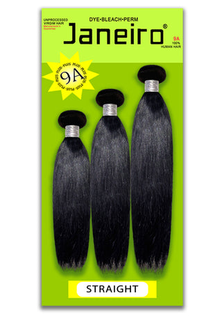 Janeiro - 9A 100% Virgin Brazilian Remy STRAIGHT (HUMAN)