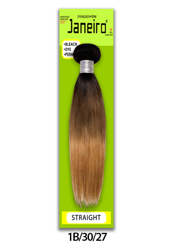 Janeiro - 9A 100% Virgin Brazilian Remy STRAIGHT (T1B/30/27)