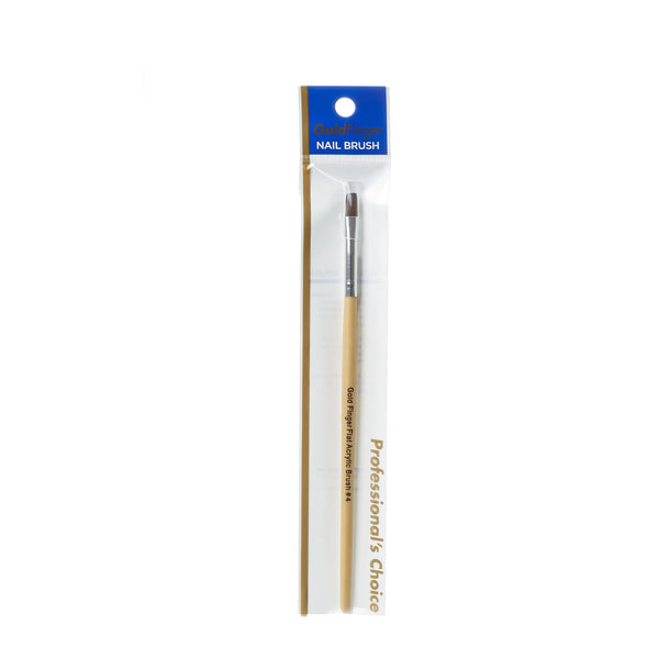 KISS - GOLD FINGER FLAT ACRYLIC BRUSH#4