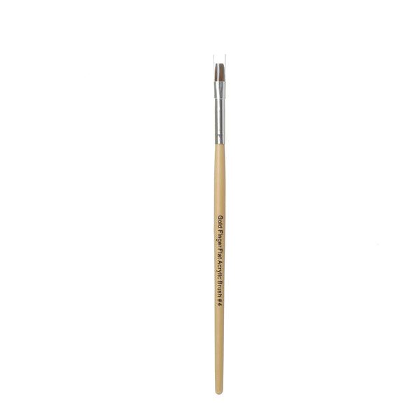 KISS - GOLD FINGER FLAT ACRYLIC BRUSH#4