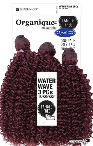 Buy 530-burgundy ORGANIQUE - WATER WAVE 3PCS 18"20"22" (BLENDED)