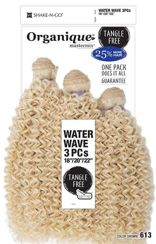 Buy 613-blonde ORGANIQUE - WATER WAVE 3PCS 18"20"22" (BLENDED)