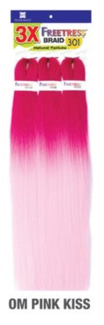 Buy om-pink-kiss FREETRESS - 3X PRE-STRETCHED BRAID 301 28"