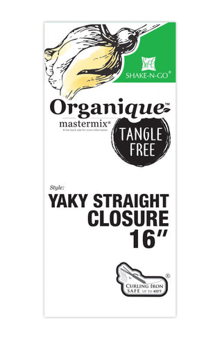 ORGANIQUE - YAKY STRAIGHT CLOSURE 16"