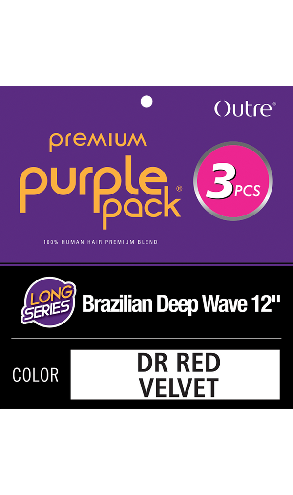 OUTRE - HH PURPLE PACK 3PCS LONG BRAZILIAN DEEP WAVE 12"