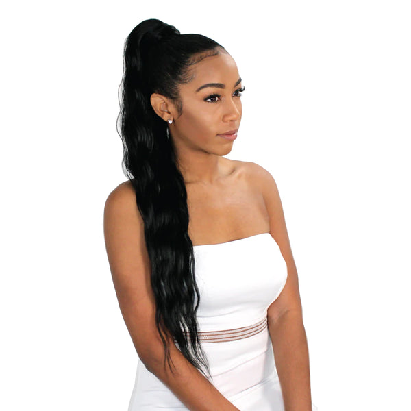 EVE HAIR - PLATINO PONY TAIL WEAVE MALAYSIAN WAVE 24"