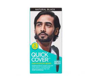 Buy qmc03-natural-black KISS - KC QUICK COVER FOR MEN HAIR DYE KIT 3oz