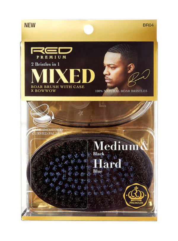 KISS - RPM M/H MIXED PALM BOAR BRUSH WITH CASE (BR04)