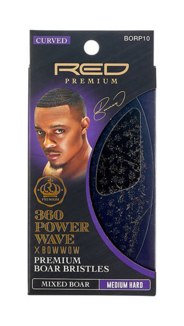 KISS - RPM POWER WAVE PALM BOAR BRUSH (MEDIUM HARD)