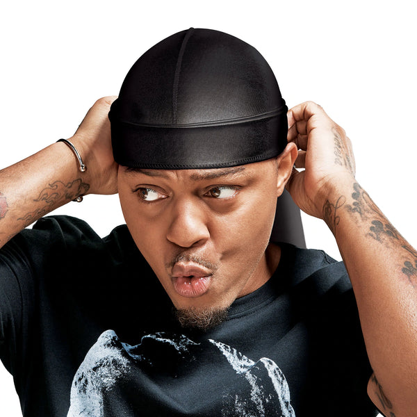 KISS - RED POWER WAVE EXTREME SILKY DURAG BLACK
